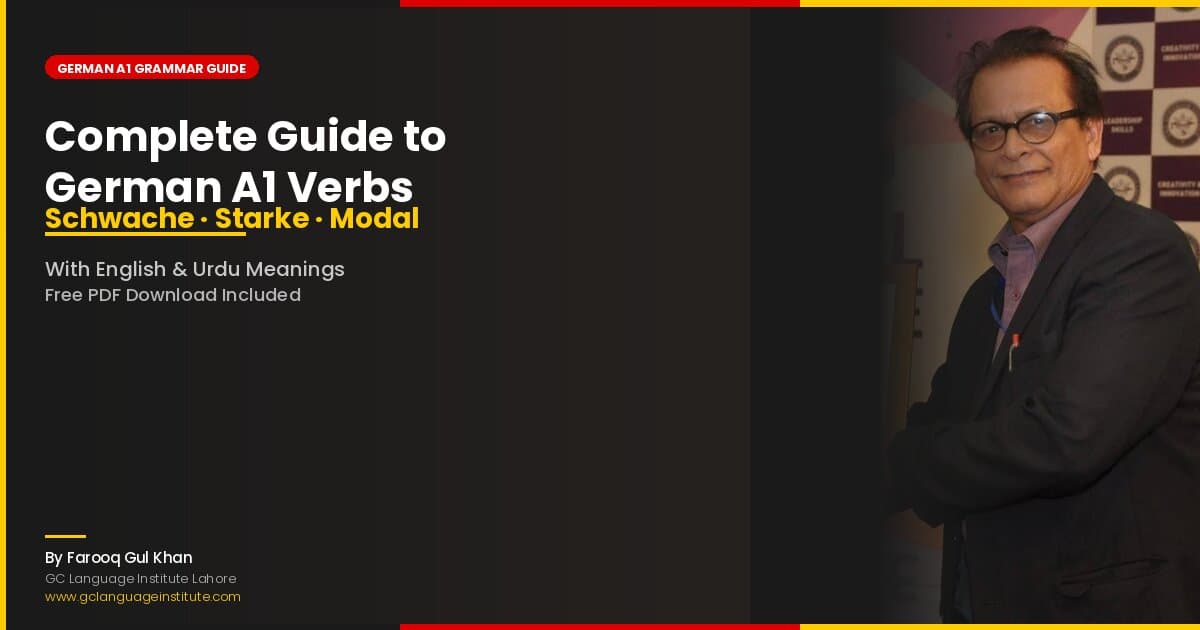 Complete Guide to German A1 Verbs: Schwache, Starke & Modalverben